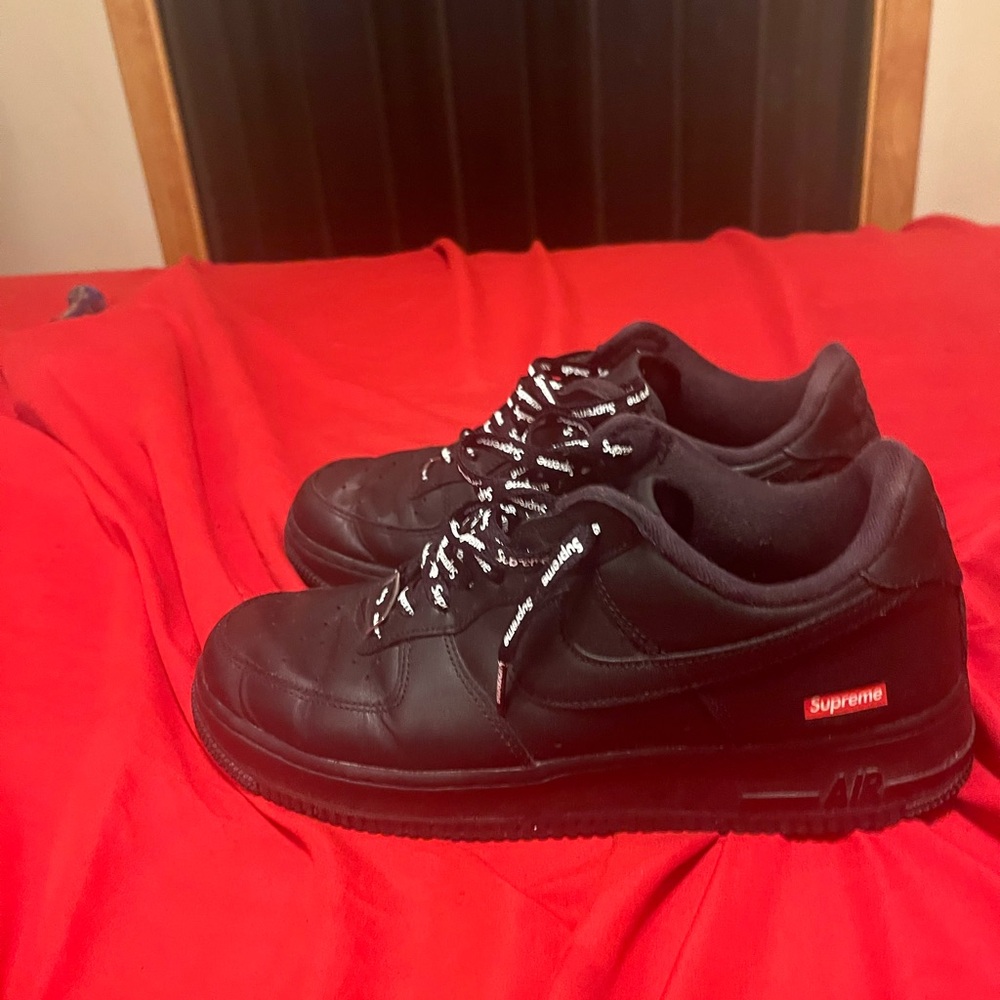 Supreme Black and Red Men's Sneakers